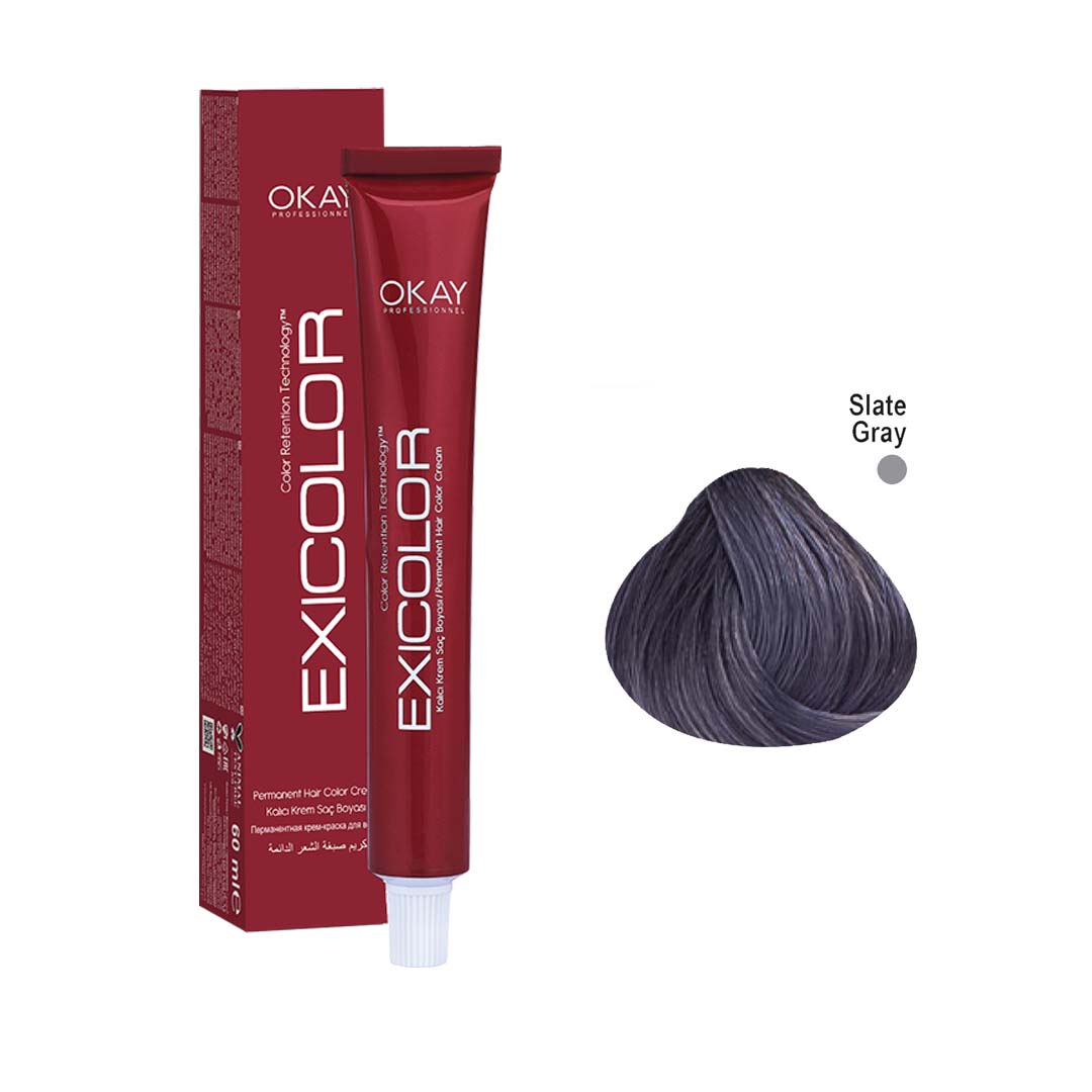 Exicolor Hair Color Cream - 60 ml - Slate Grey